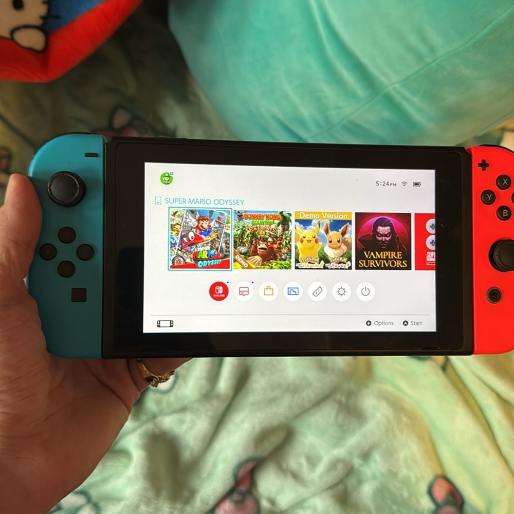 Nintendo switch handheld gaming system like brand new barley ever used